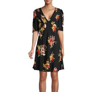 FREE PEOPLE Neon Garden Floral Dress Size 2 EUC